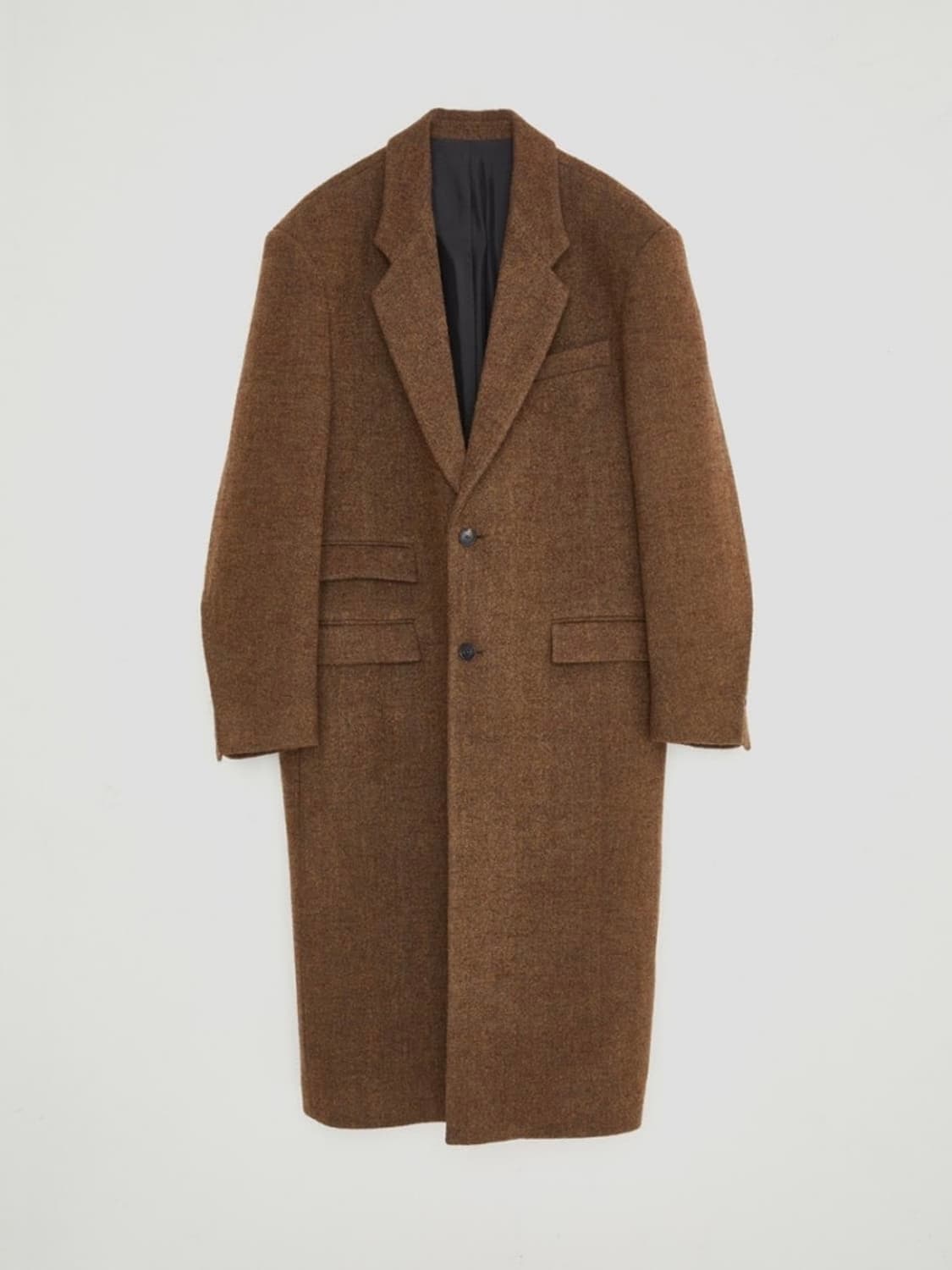 [L] 렉토 베를린 펠트 오버사이즈 싱글 코트 브라운 상품이미지9