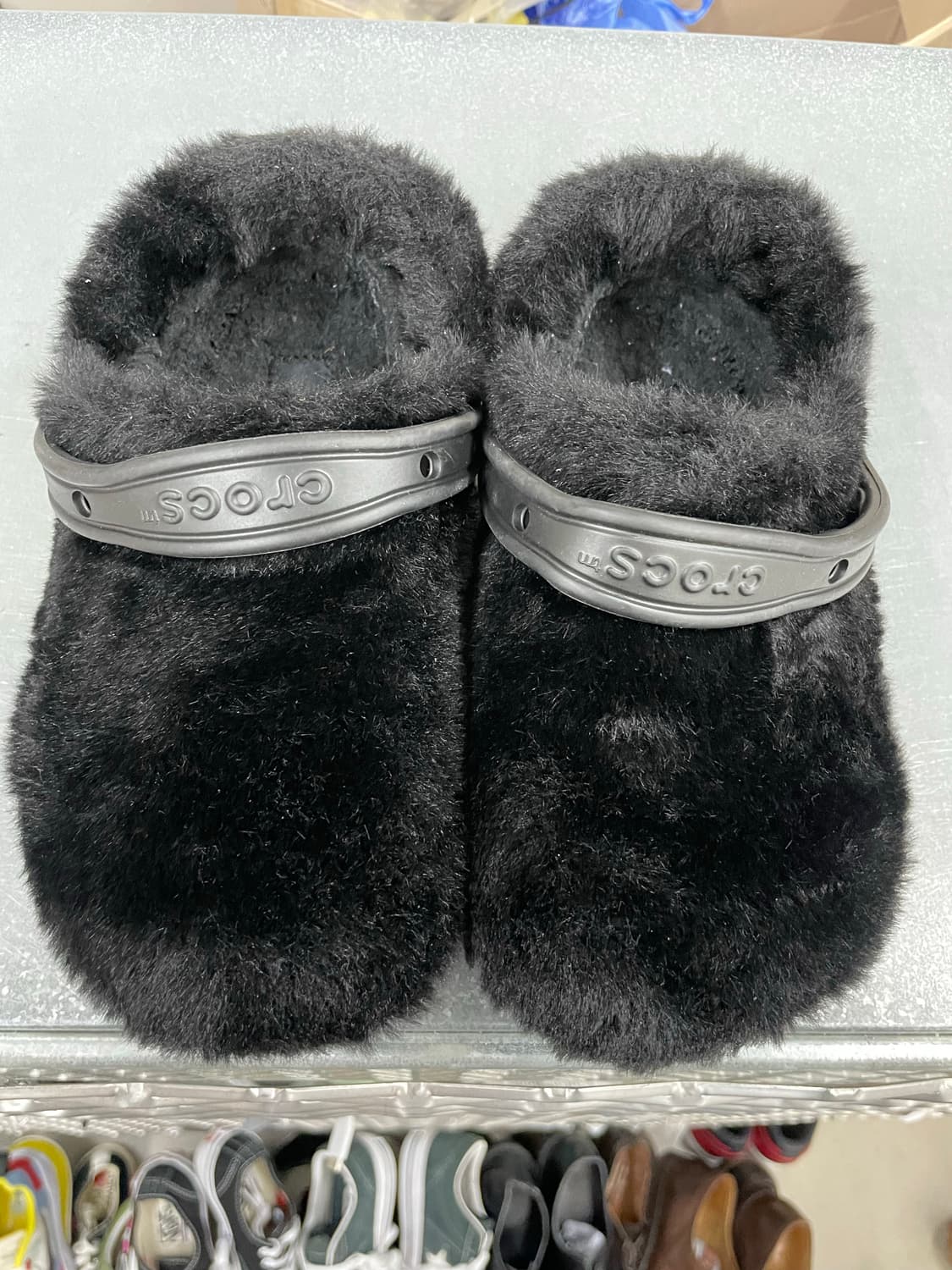 크록스 클래식 퍼 슈어 클로그 블랙 W7  상품이미지5