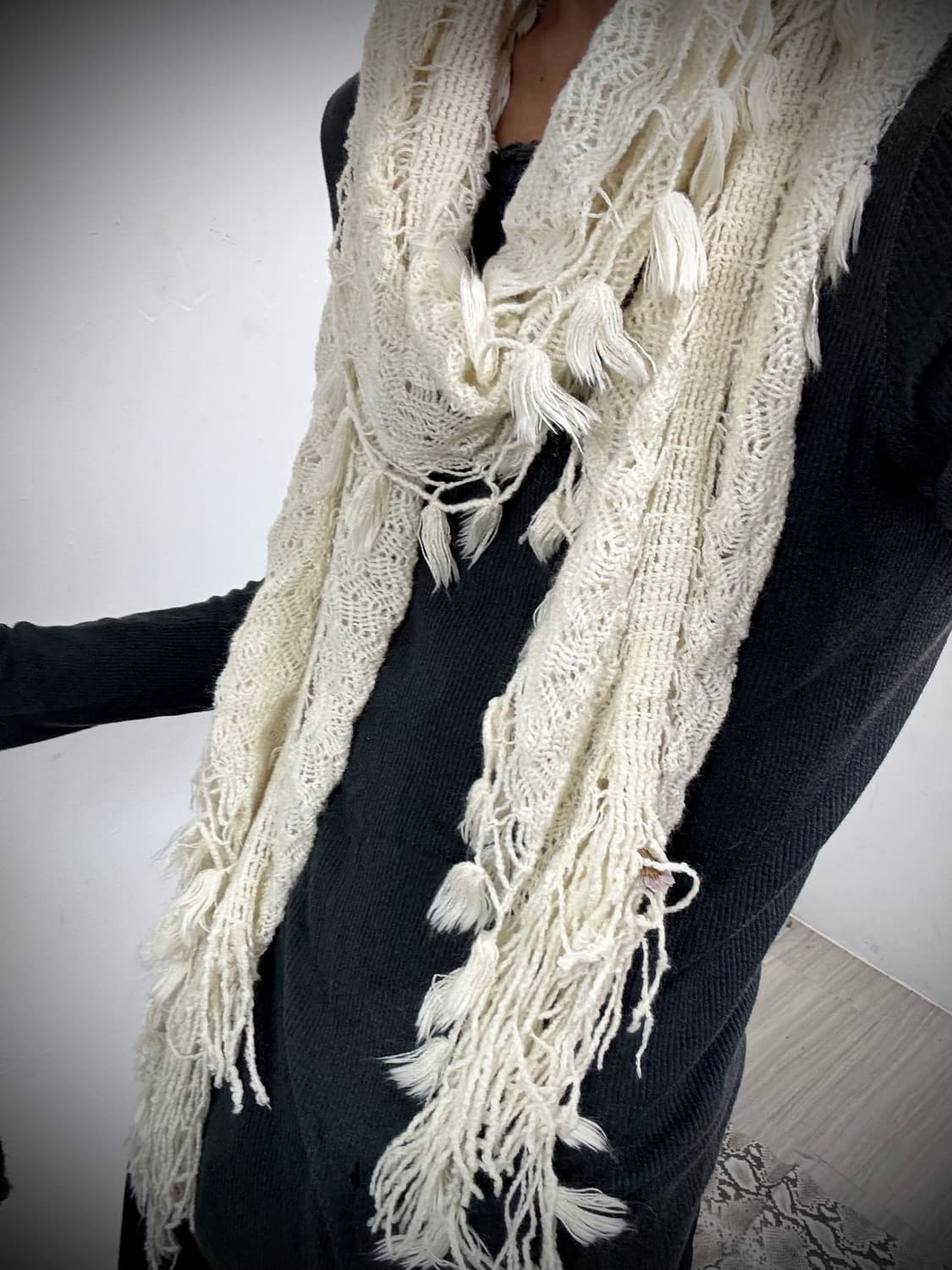 “Vintage” Fairy Mood Ivory Scarf 상품이미지3