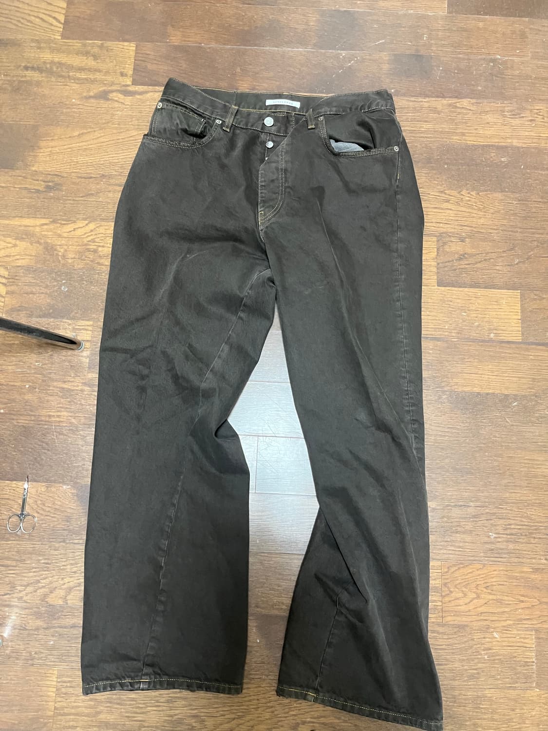 선플라워 와이드트위스트 데님 32사이즈 상품이미지2