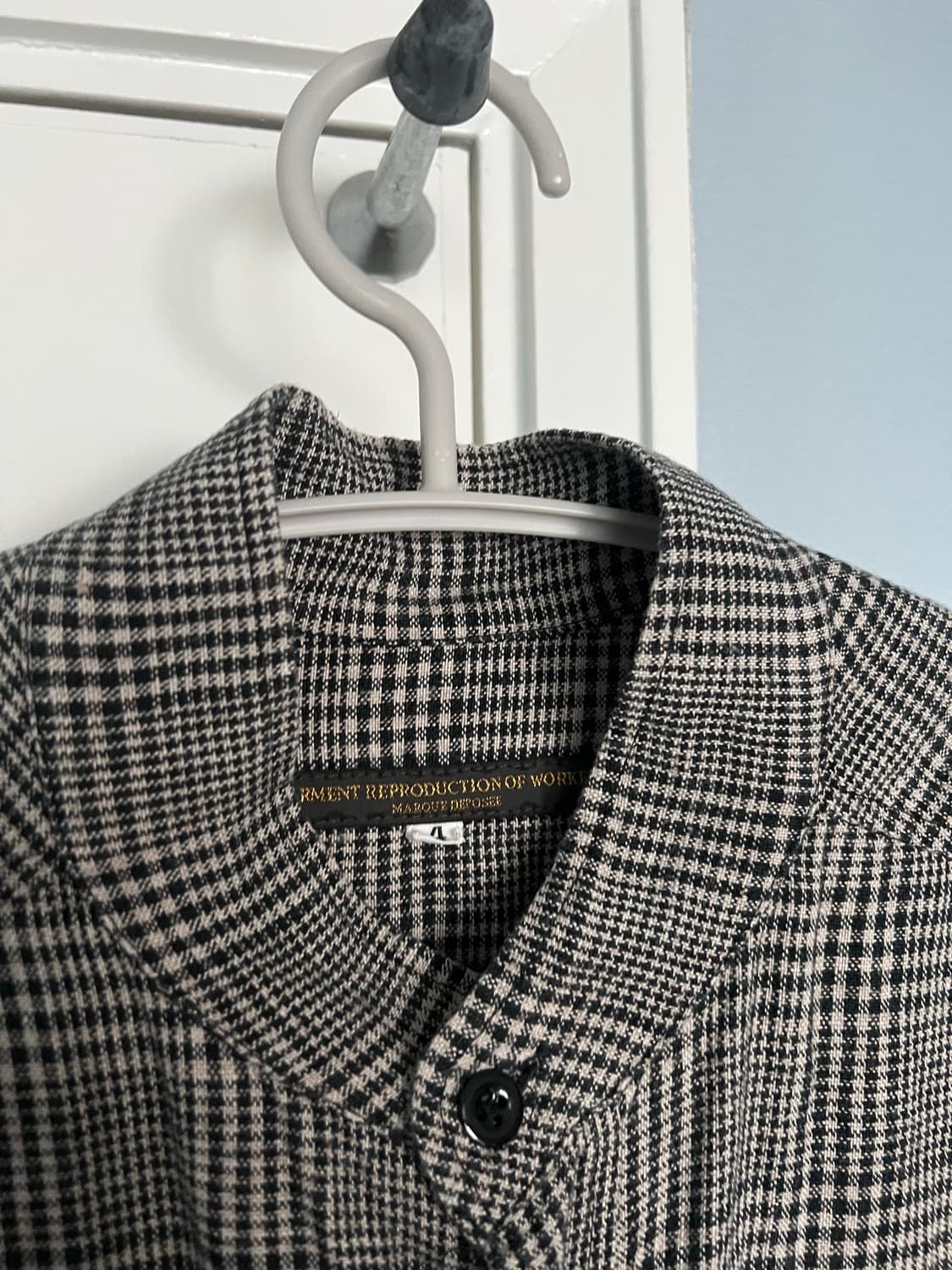 G.R.O.W 하운드투스 체크패턴 라운드넥 셔츠 상품이미지2