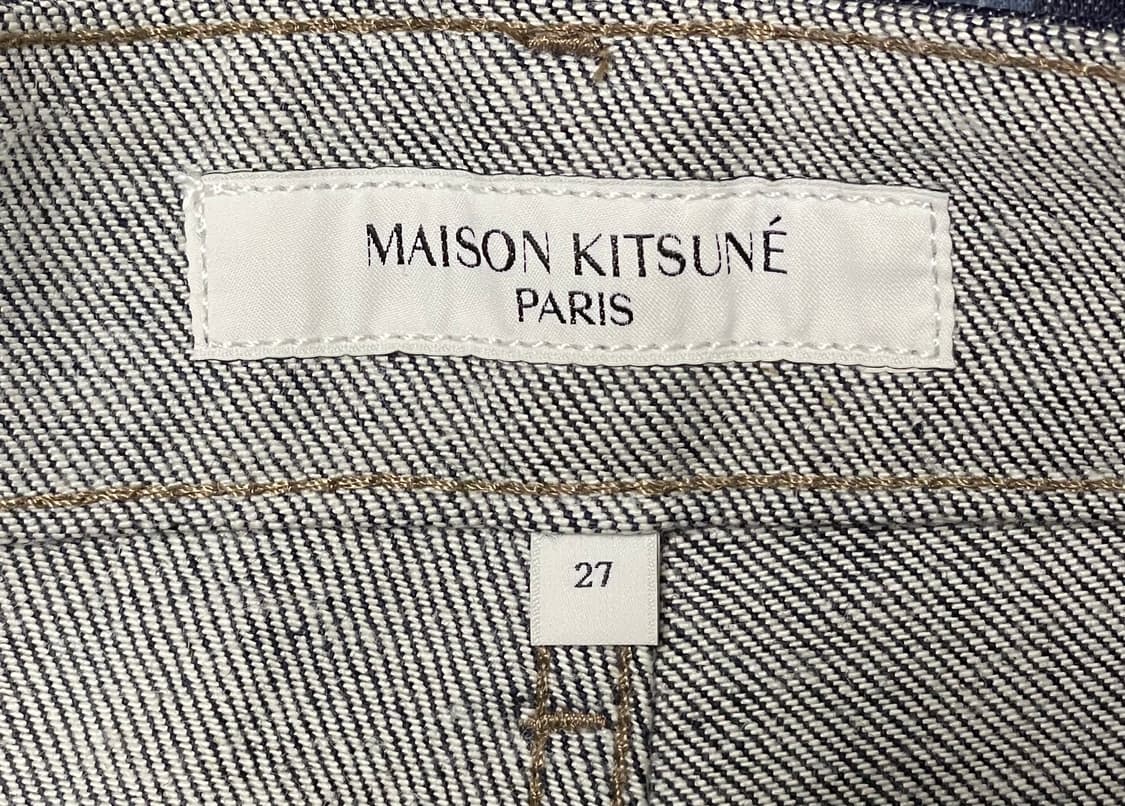 메종 키츠네 / 크롭 스트레이트 데님 팬츠 / 27 상품이미지4