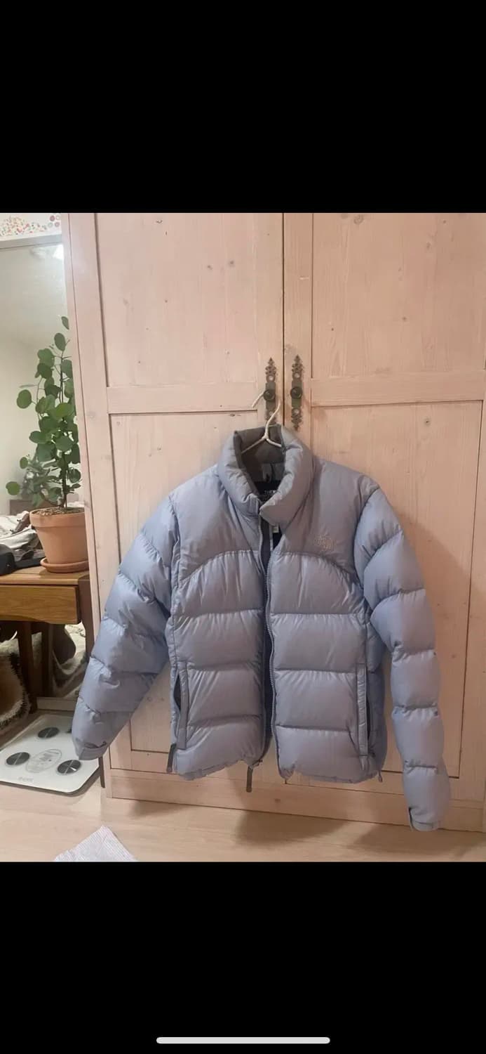 노스페이스 눕시 라이트블루 패딩 여성 M 상품이미지1