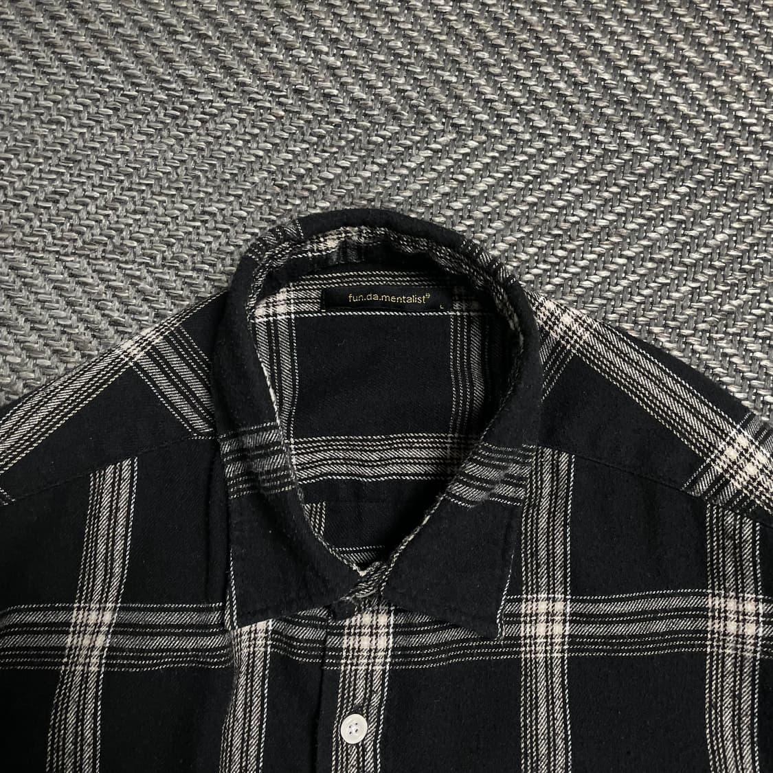 펀다멘탈리스트 박시핏 체크 플란넬 셔츠y 5258 상품이미지5