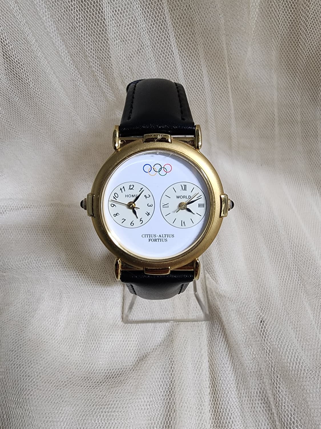 올림픽 기념 골드 듀얼타임 쿼츠 시계 상품이미지1