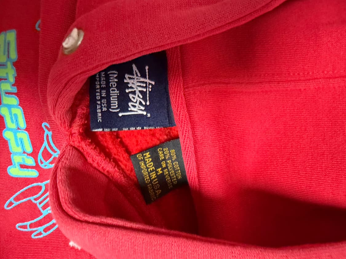 90s 스투시 후드티 M 미제 상품이미지2