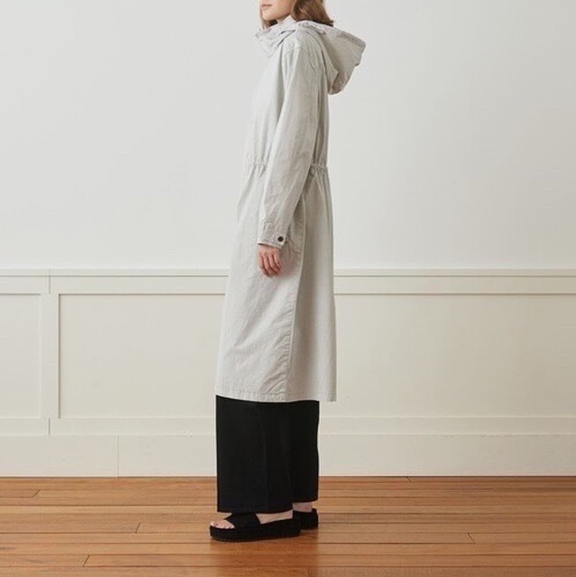 (정품/새상품) 제임스펄스 여성 블랙 코튼 경량 집업 파카 코트 상품이미지8