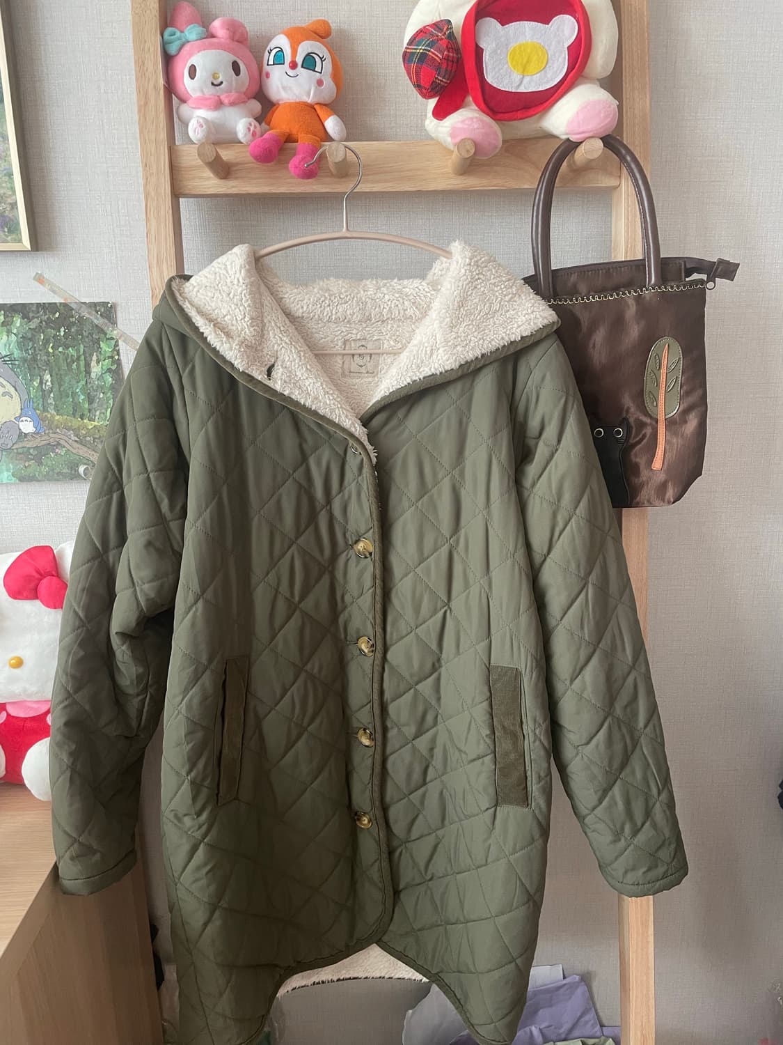 모리걸 빈티지 사만사모스 롱패딩 💚🤍 상품이미지2