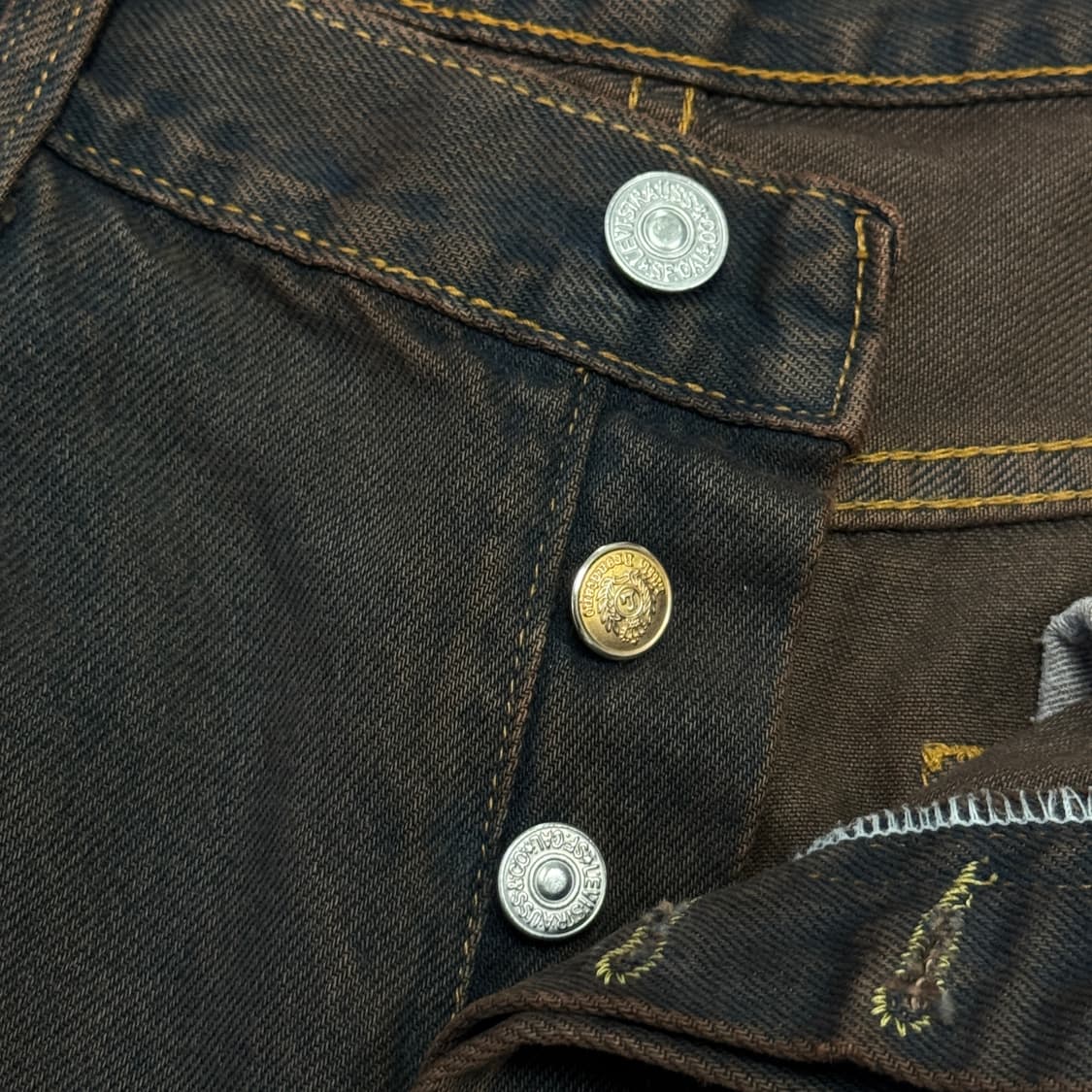 리바이스 90s 블랙브라운 워싱 501 36(32~34) 상품이미지10