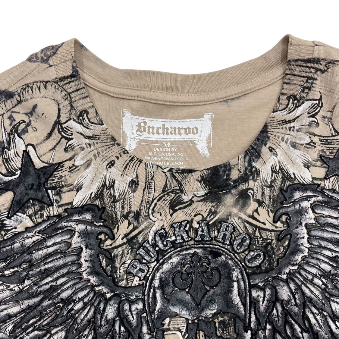 버커루 락시크맛 스컬 프린팅 모카맛 반팔 M 상품이미지6