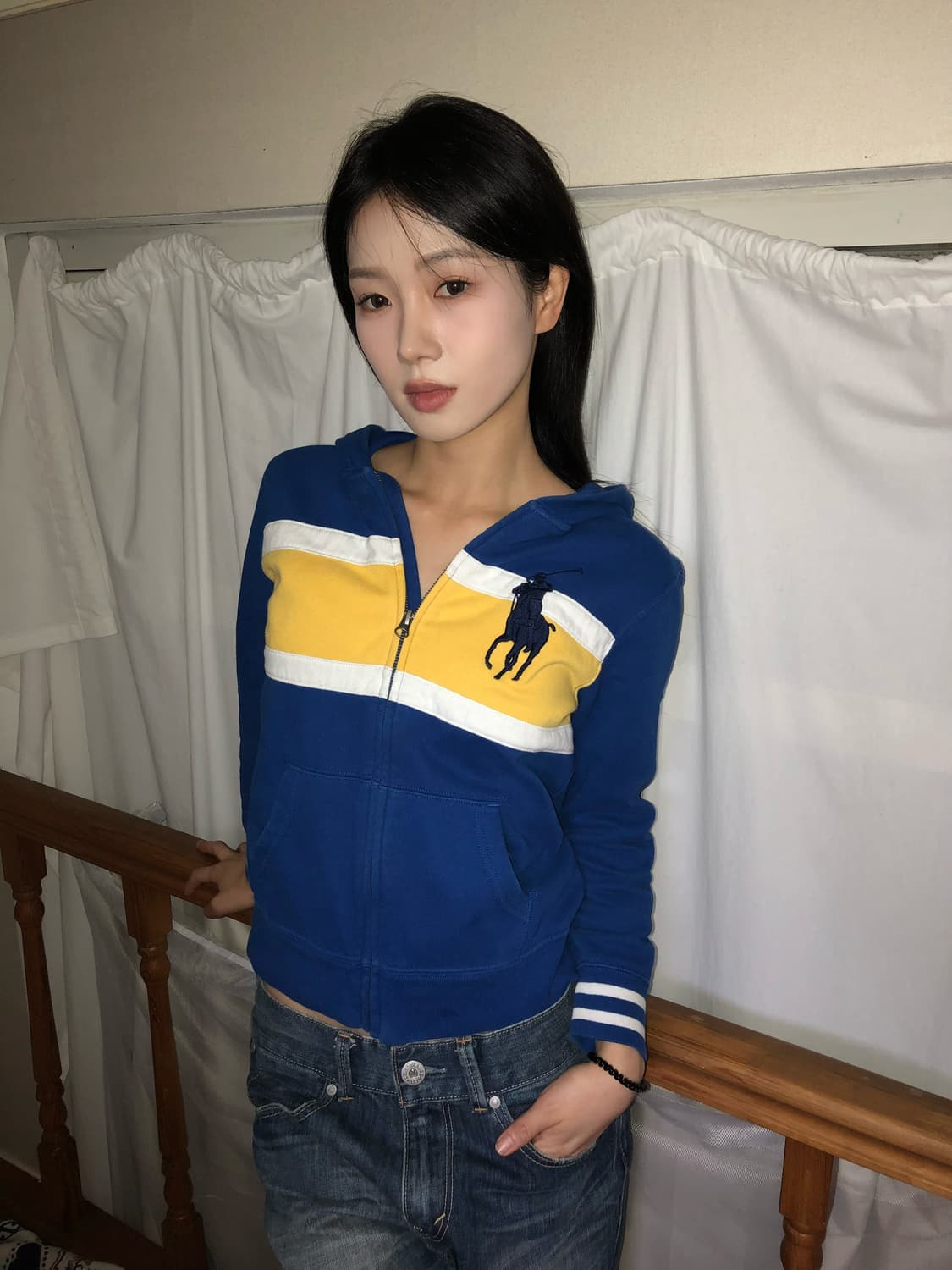 빅포니 블루 후디 상품이미지4