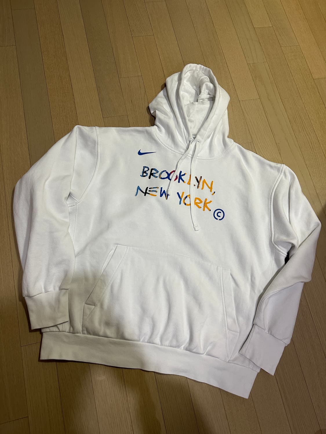 나이키 브루클린 넷츠시티 에디션 후드티 L 상품이미지3