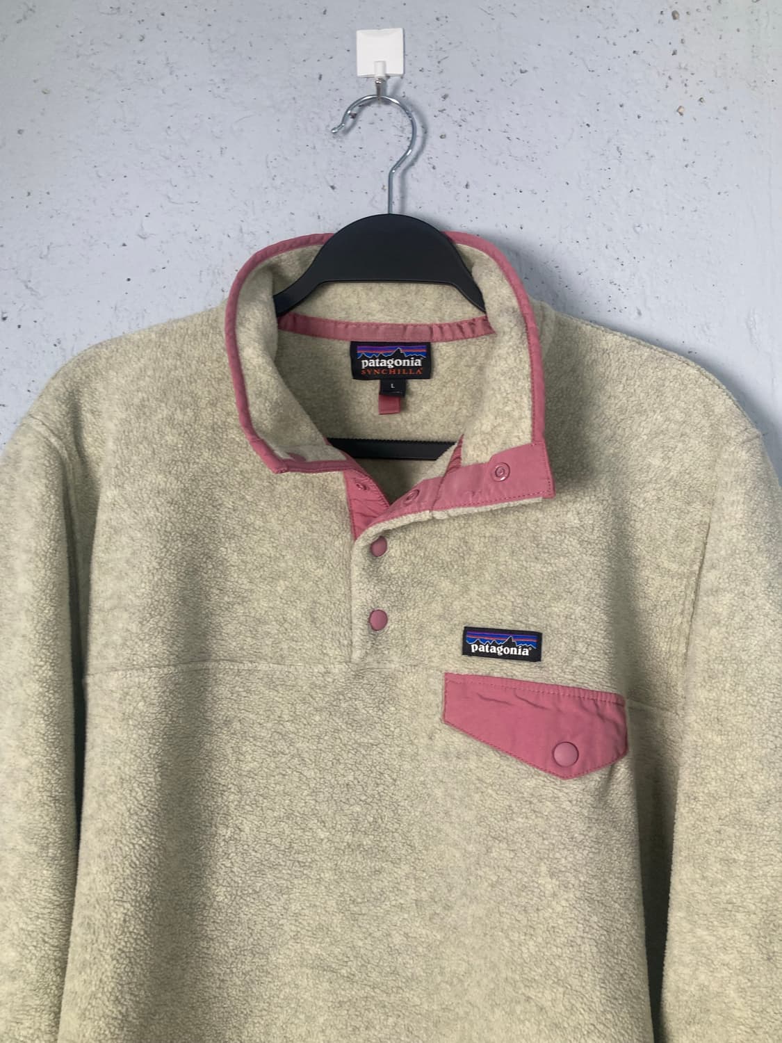 파타고니아 신칠라 풀오버 오트밀/라이트스타핑크 (L) 상품이미지3