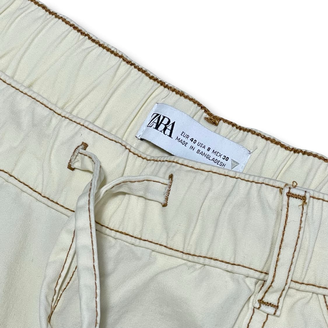 [32] 자라 Zara 아이보리 카고 조거 팬츠 상품이미지2