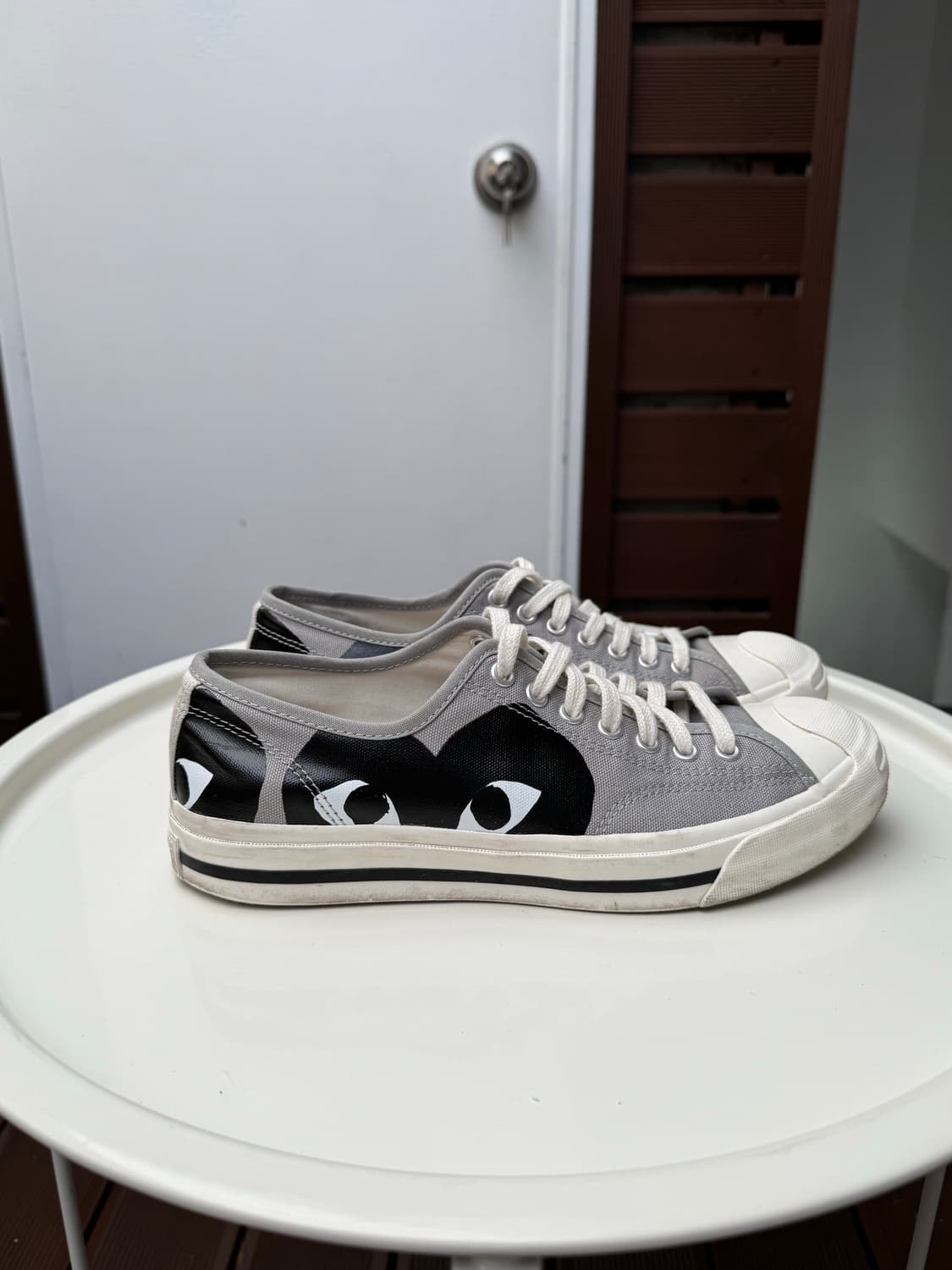 컨버스 x 플레이 꼼데가르송 잭퍼셀 드리즐 블랙 상품이미지4