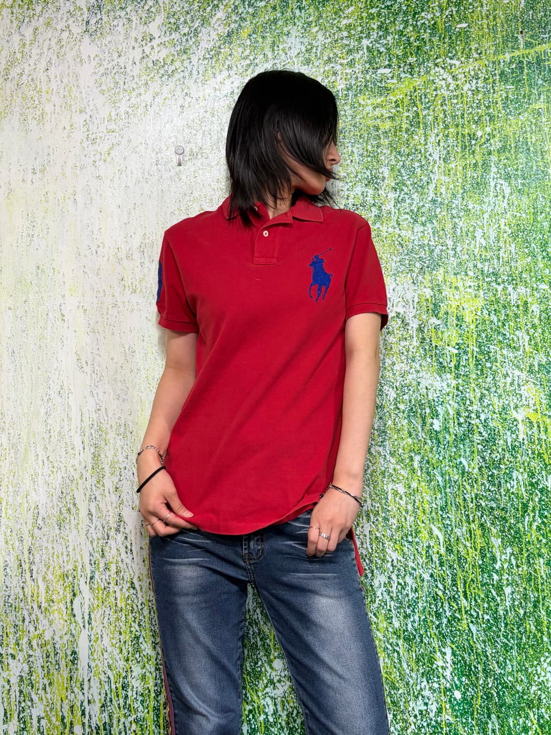 폴로 빅포니 치프키프 레드 반팔 카라 티셔츠 S 상품이미지4