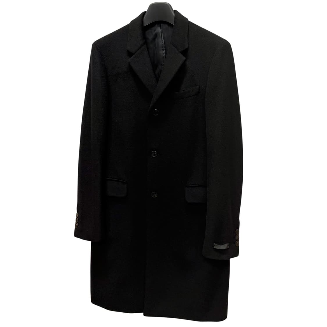 프라다 싱글 브레스티드 캐시미어 코트 (100) 상품이미지3