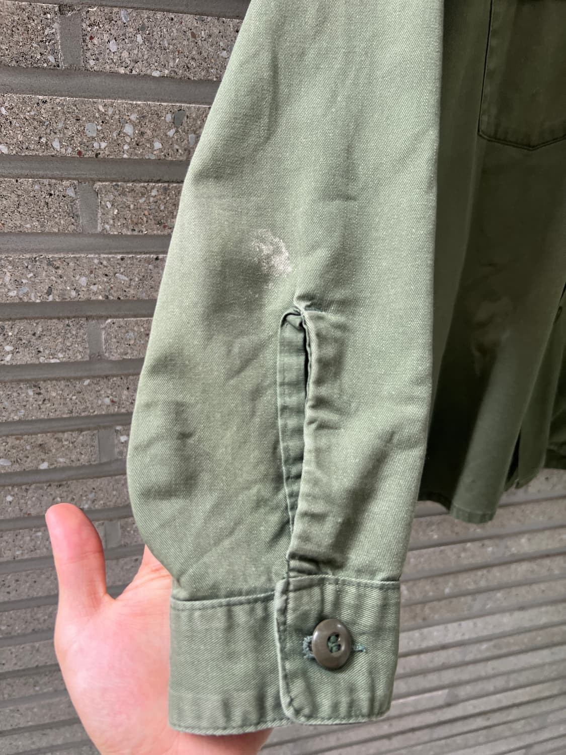 [L]70's 오리지널 U.S ARMY 미군 OG-107 밀리터리 셔츠 상품이미지5