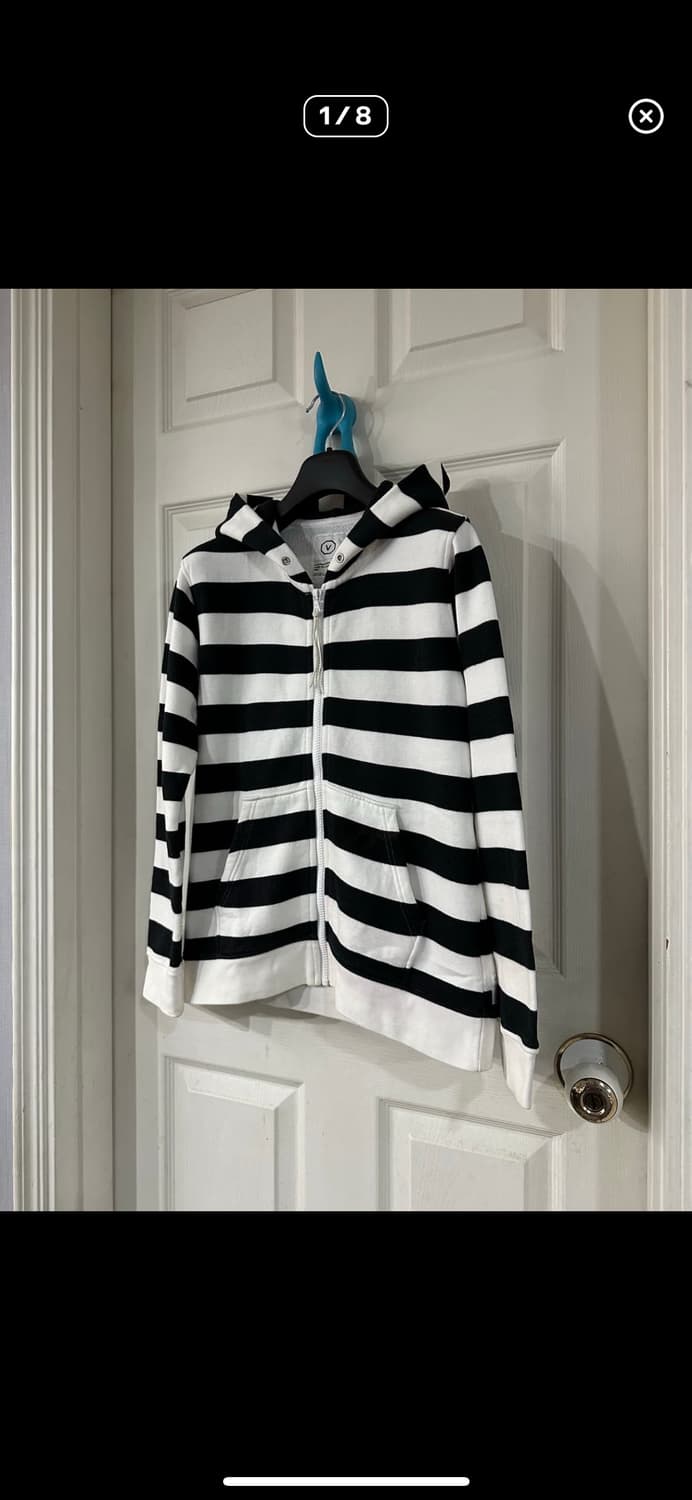 비즈빔 스트라이프 후드집업  상품이미지1