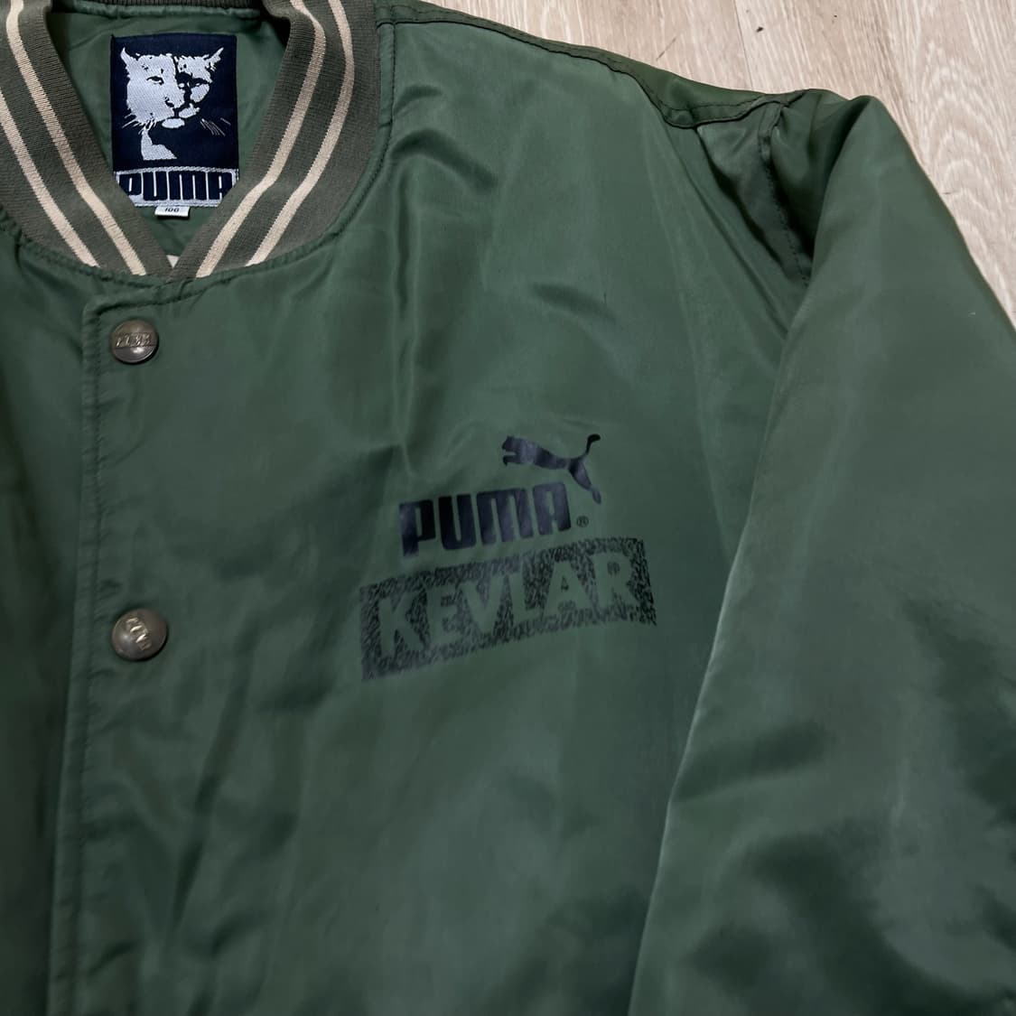 푸마 남성 빅로고 누빔 봄버 바시티자켓 L/100  상품이미지3