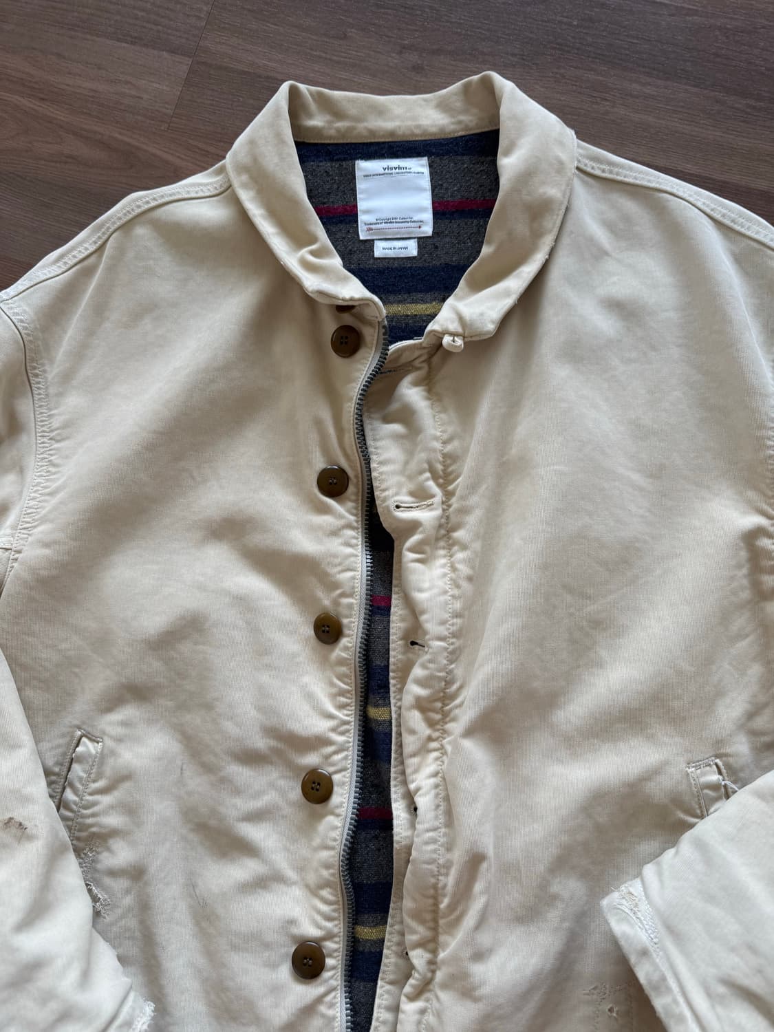 VISVIM PURSER DECK JKT G.CORD IVORY 상품이미지2