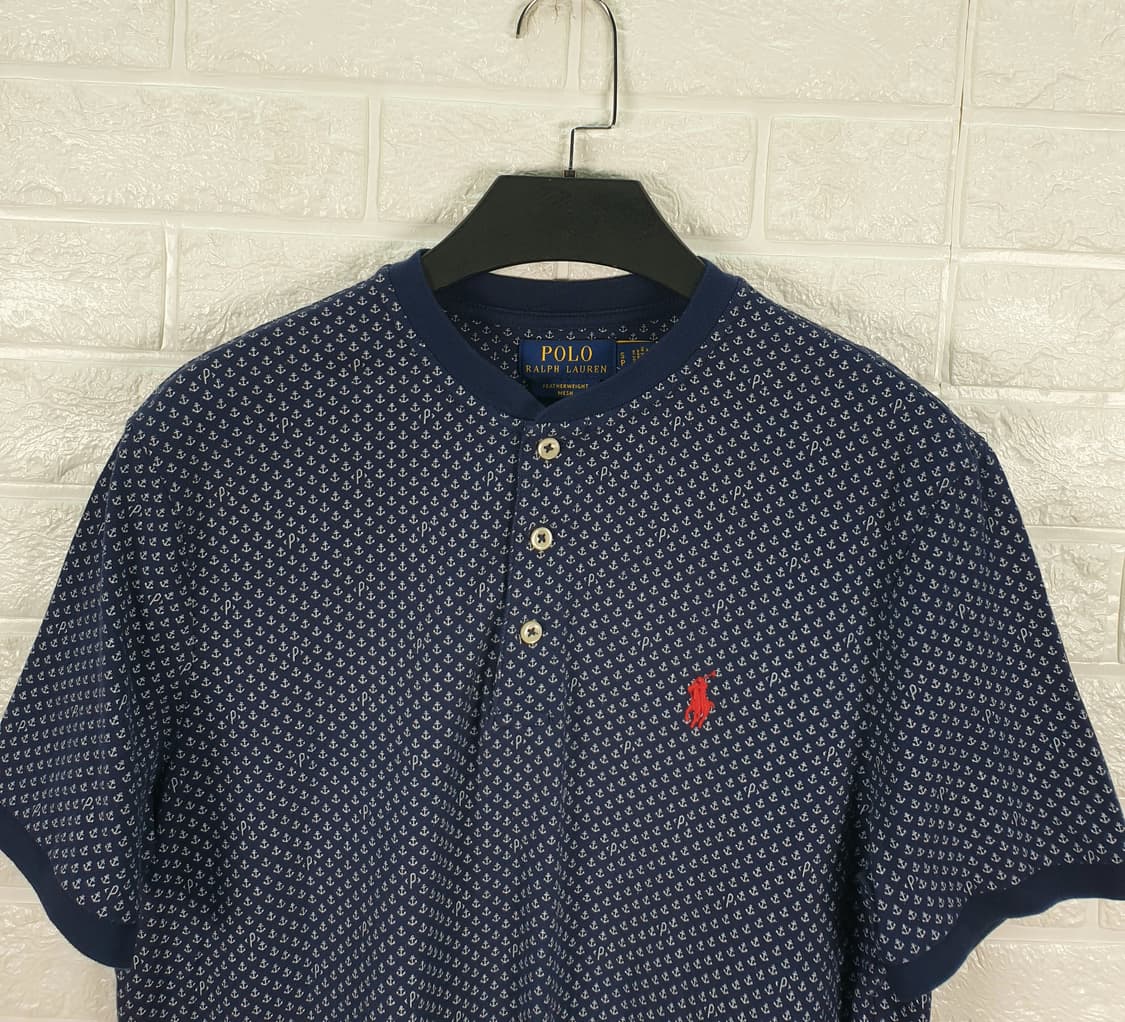 [95]폴로랄프로렌 앵커 패턴 헨리넥 반팔티 상품이미지4