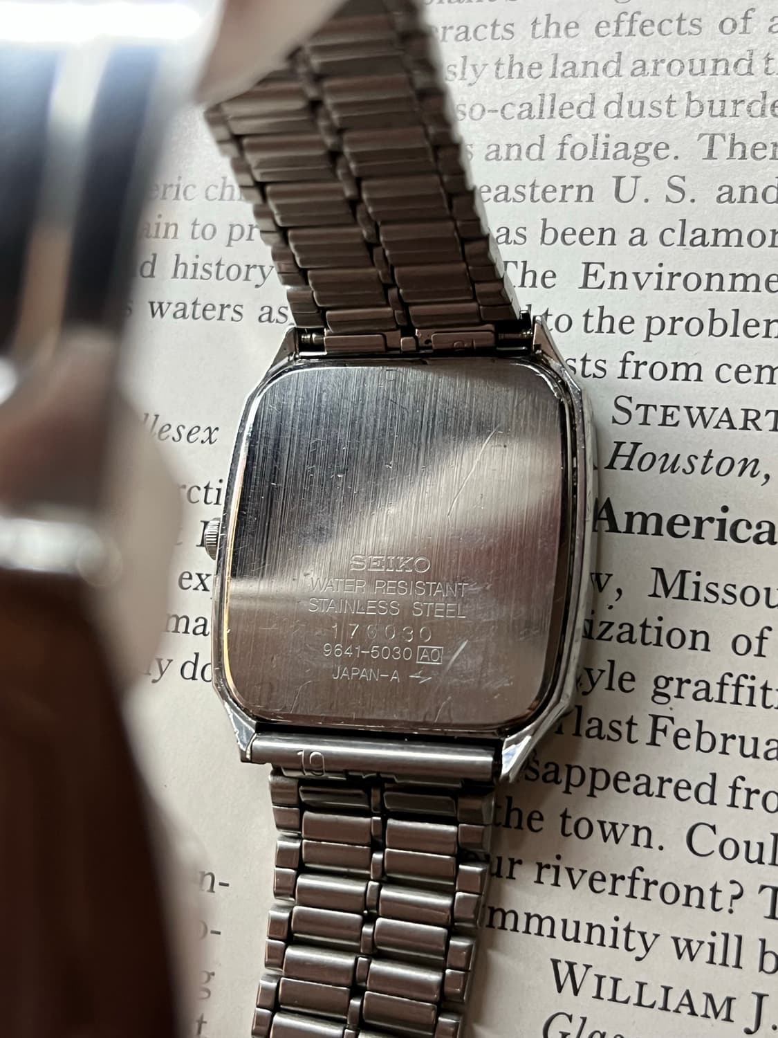 빈티지 세이코 스퀘어 쿼츠 9641-5030 상품이미지3