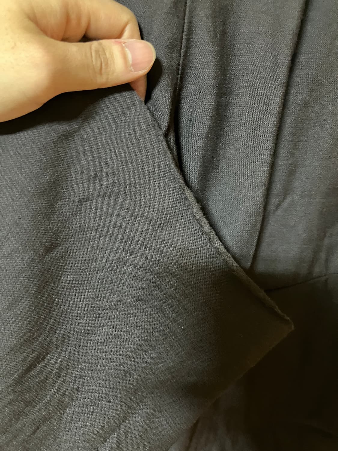 폴리테루 미들지퍼 슬랙스 상품이미지2