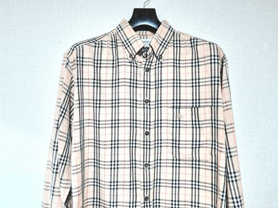 버버리정품 체크 남방 100-105 사이즈 상품이미지2