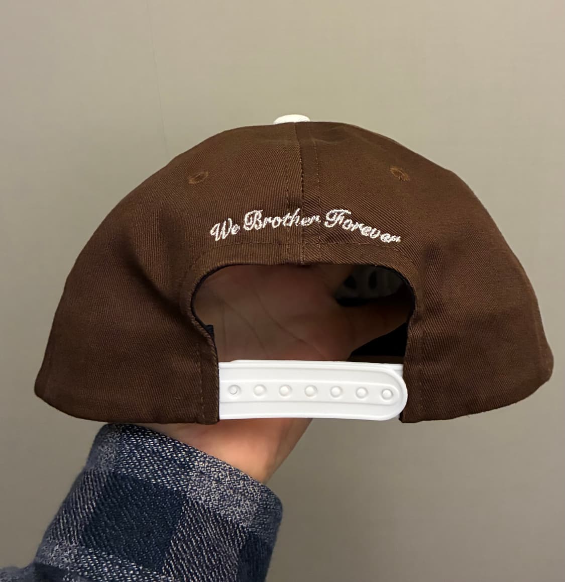 (F)라브로스 LT LB 자수 6패널 볼캡 모자 다크브라운 상품이미지5