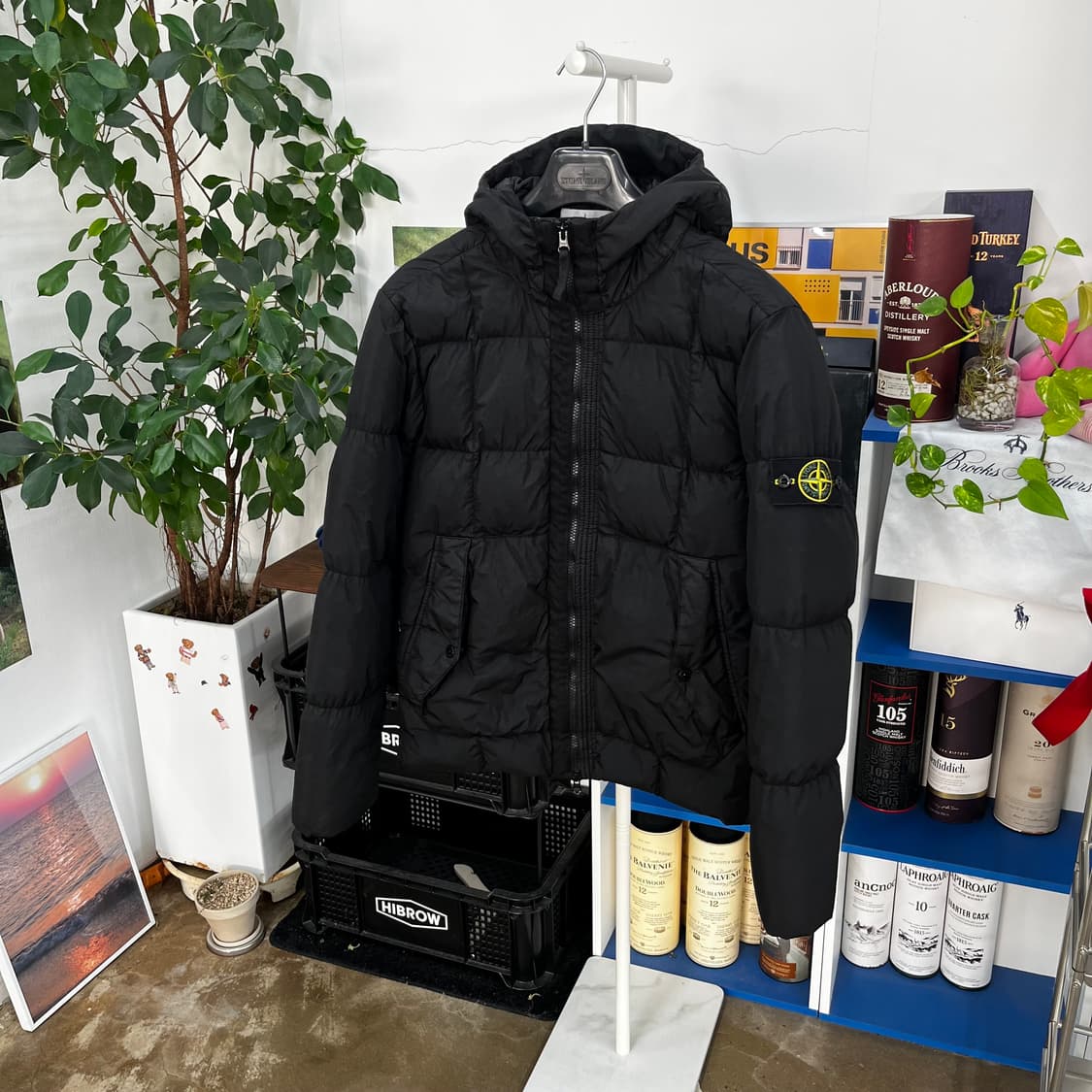 스톤아일랜드 크링클랩스 후드 다운패딩 점퍼 M 상품이미지1