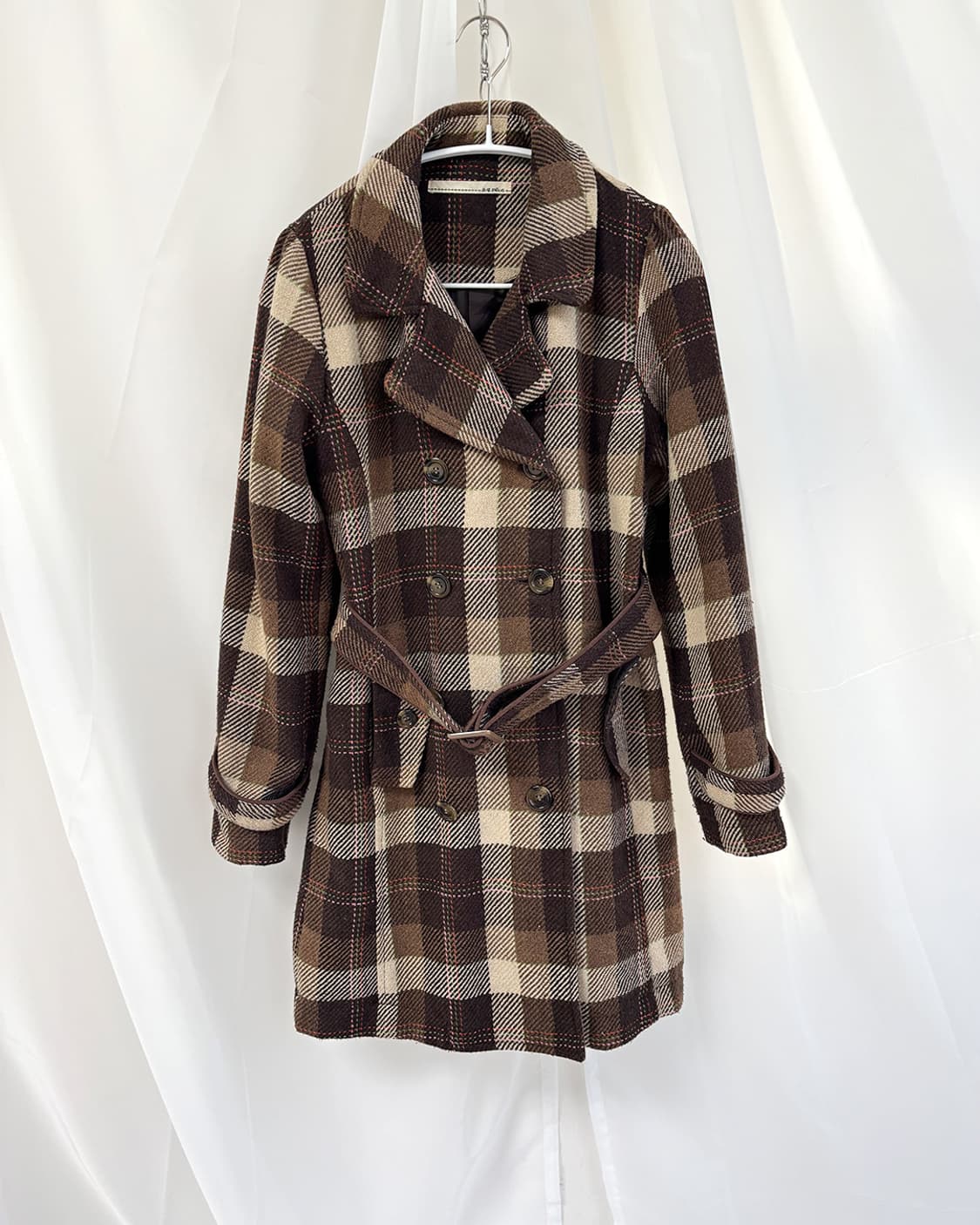 ag plus vintage nerd check duffle coat 상품이미지5