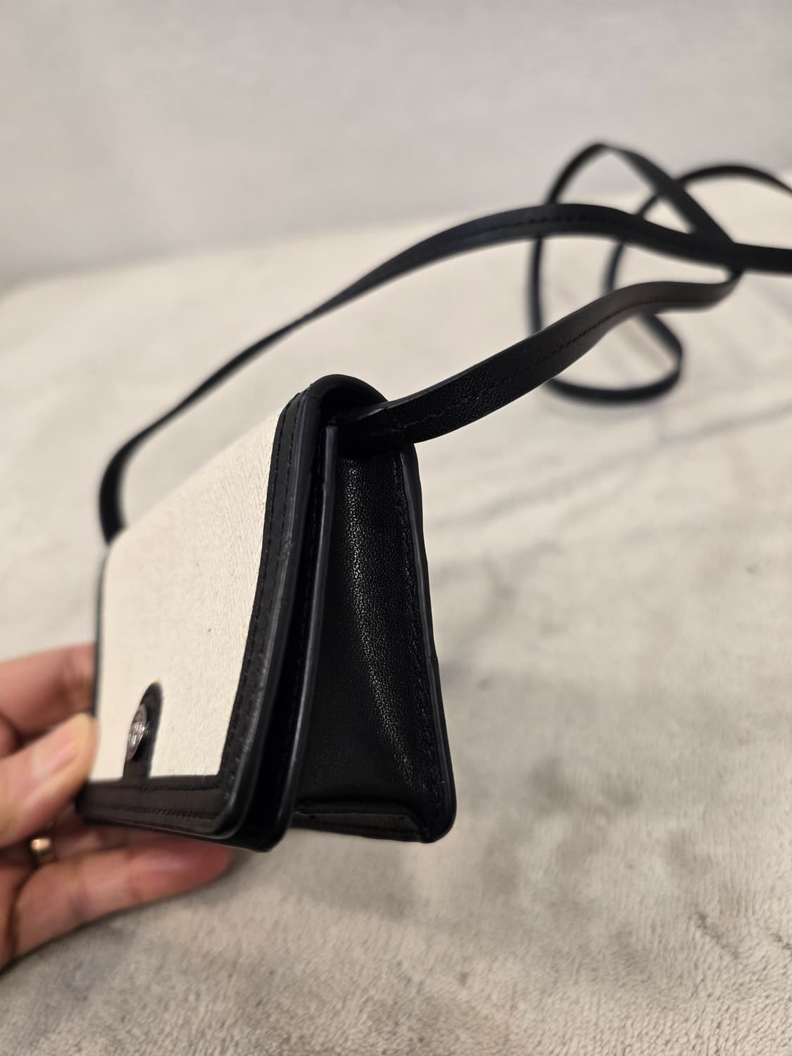 거의새거) 드파운드 타운백 미니월렛 헤링본 아이보리 카드지갑 상품이미지6