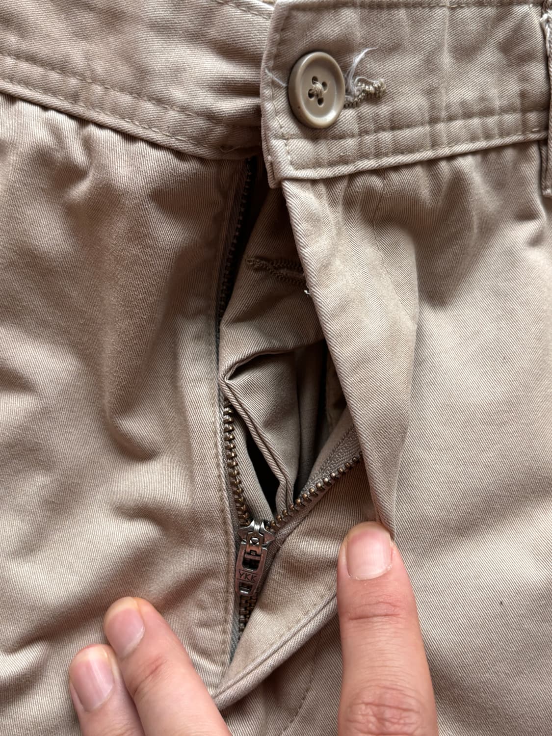 에잇세컨즈 빈티지 무드 베이지 치노 팬츠 / 세미와이드 코튼 상품이미지2