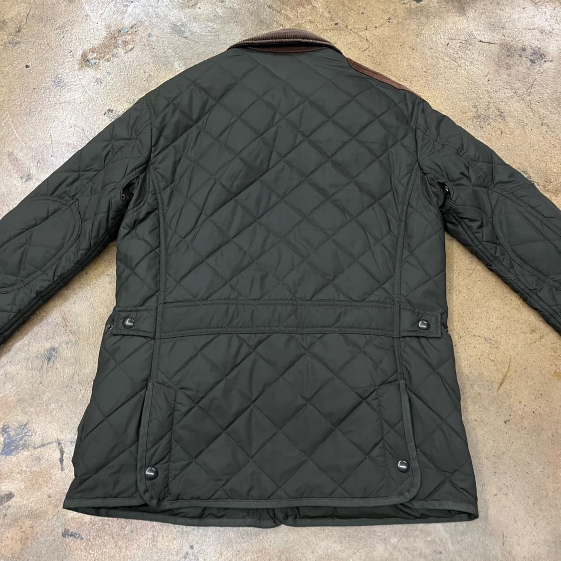 [정품/S] 폴로 랄프로렌 퀼팅 자켓 코듀로이 카키 b15 상품이미지4