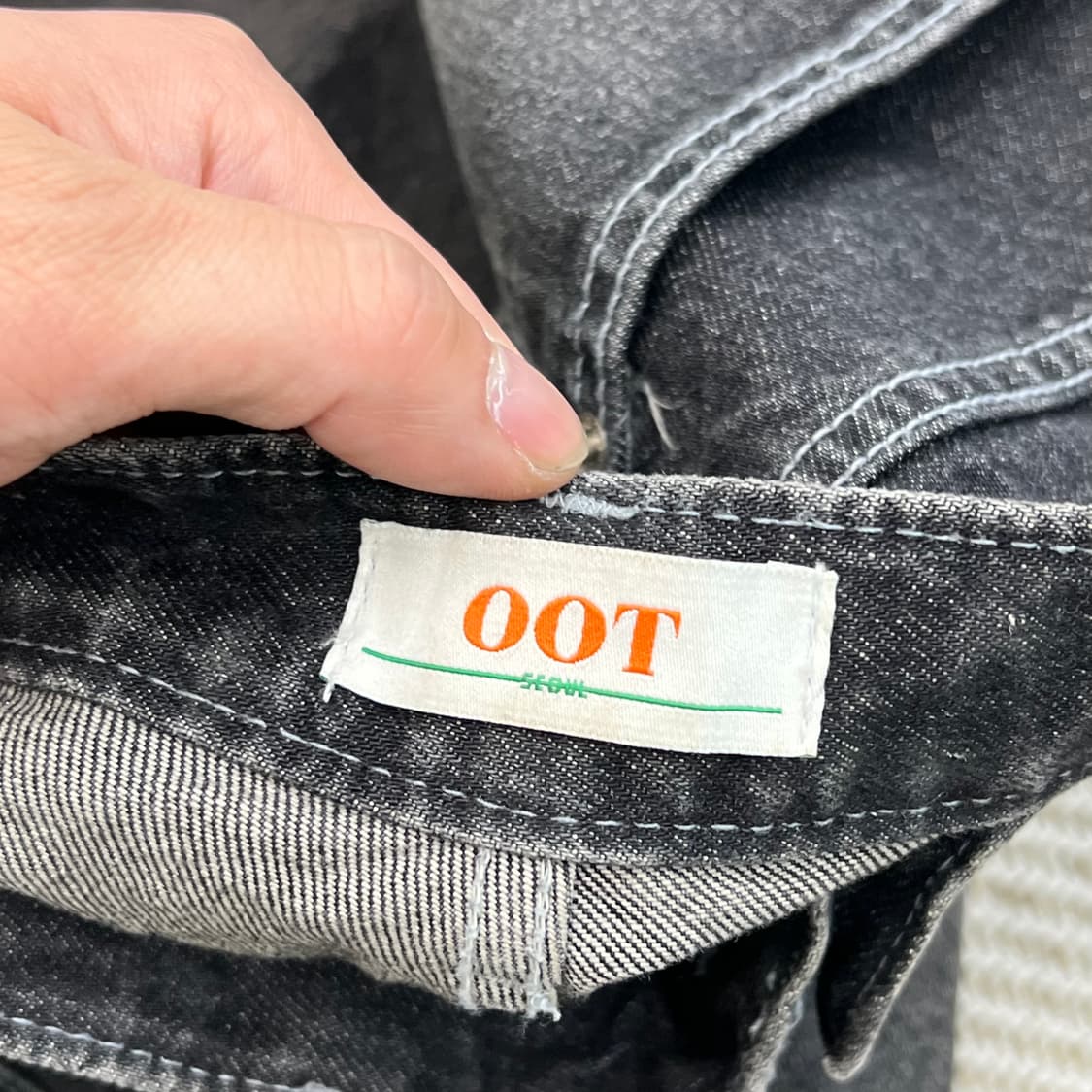 oot 흑청 배기 데님 팬츠 r3584 상품이미지6