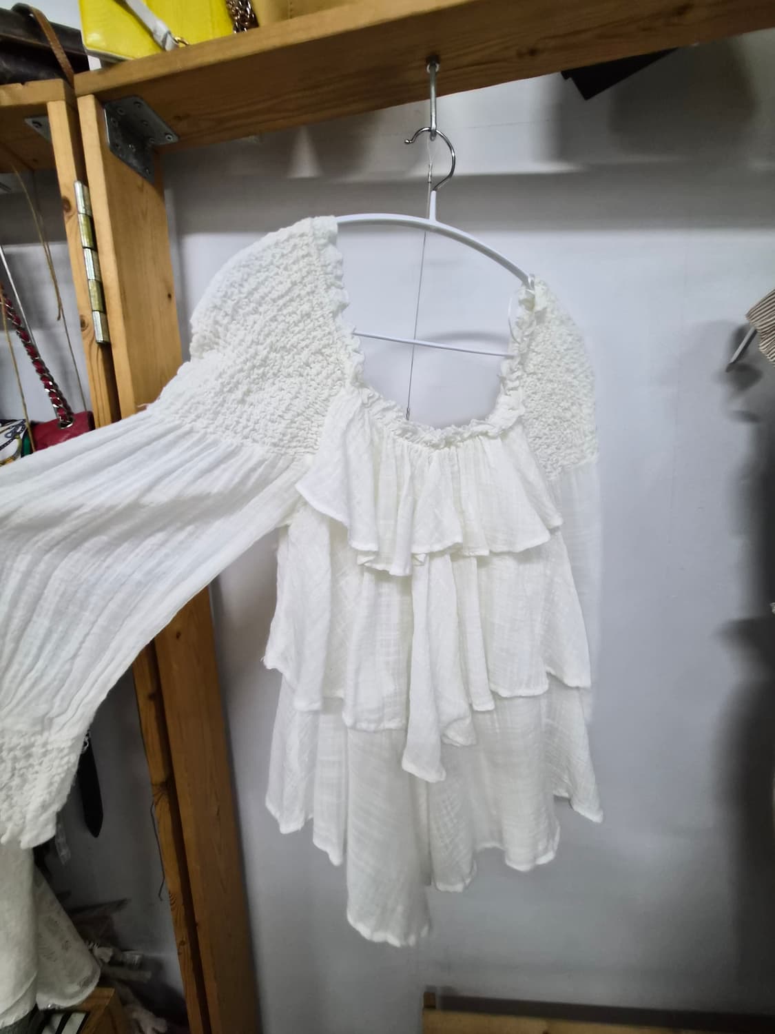 랩 프릴 점프수트.자라 에스닉 프릴 블라우스 상품이미지7