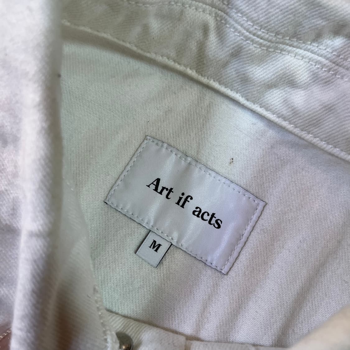 아트 이프 액츠 트러커 화이트 데님 자켓 상품이미지3