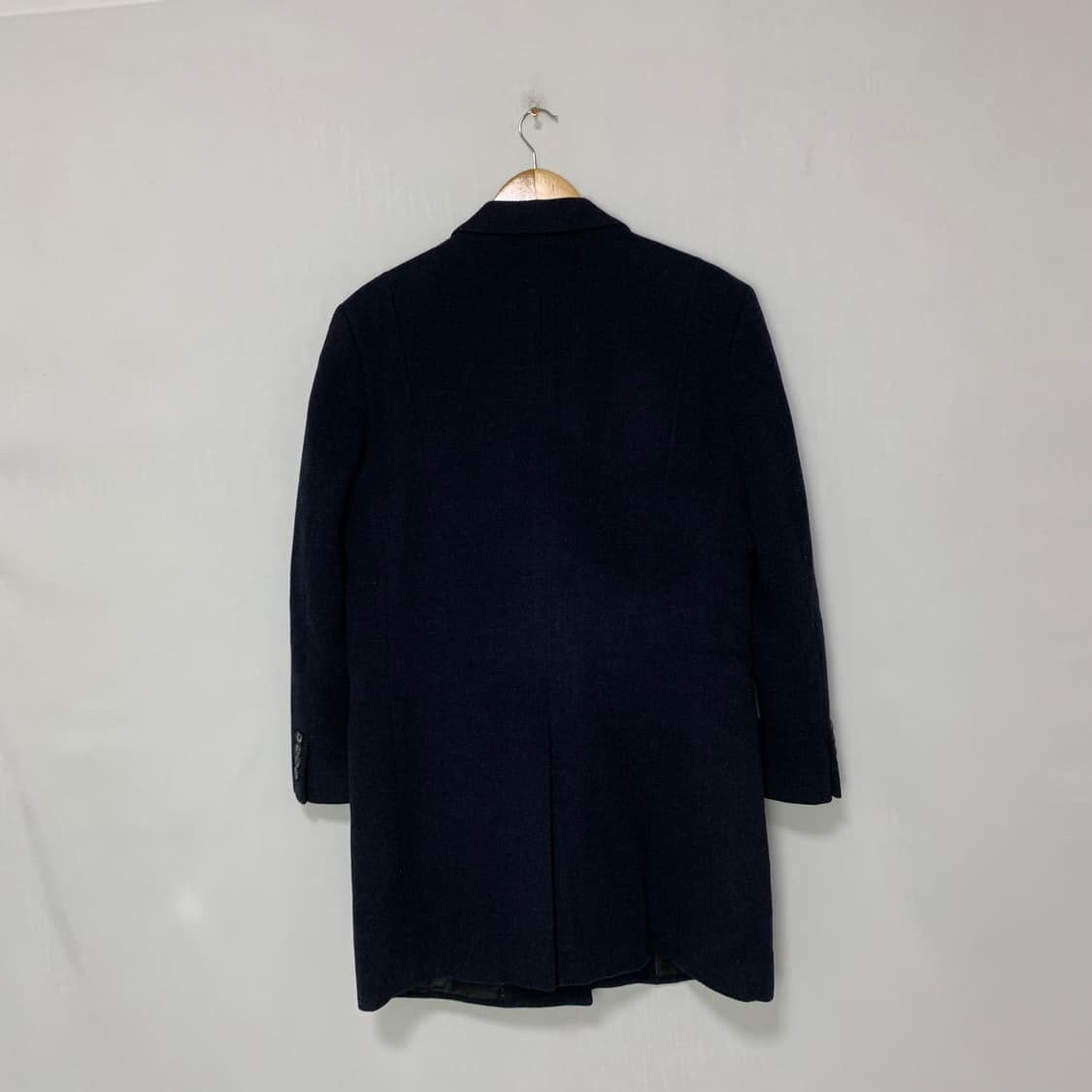 지오송지오 빈티지 남성 하프 코트 자켓 네이비 105 상품이미지5