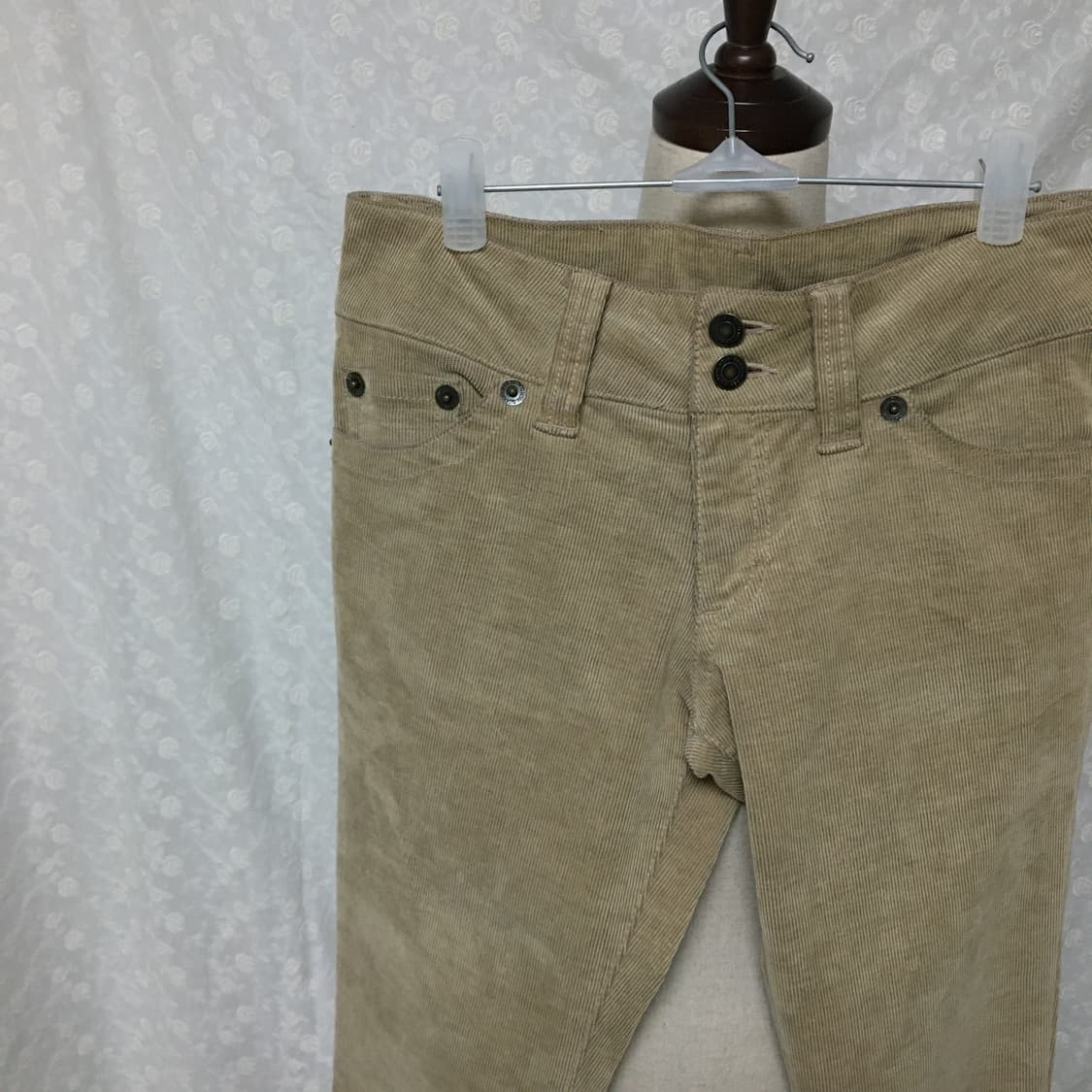 베이지 로우웨스트 코듀로이 부츠컷 팬츠 상품이미지6