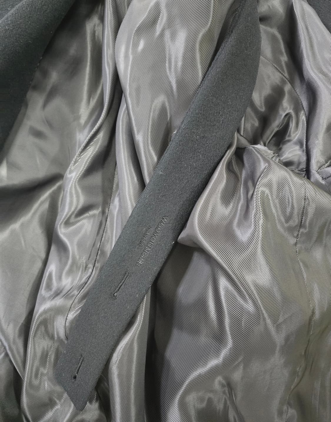 우영미 블랙 오버사이즈 더블 브레스티드 코트 48사이즈 판매 상품이미지5