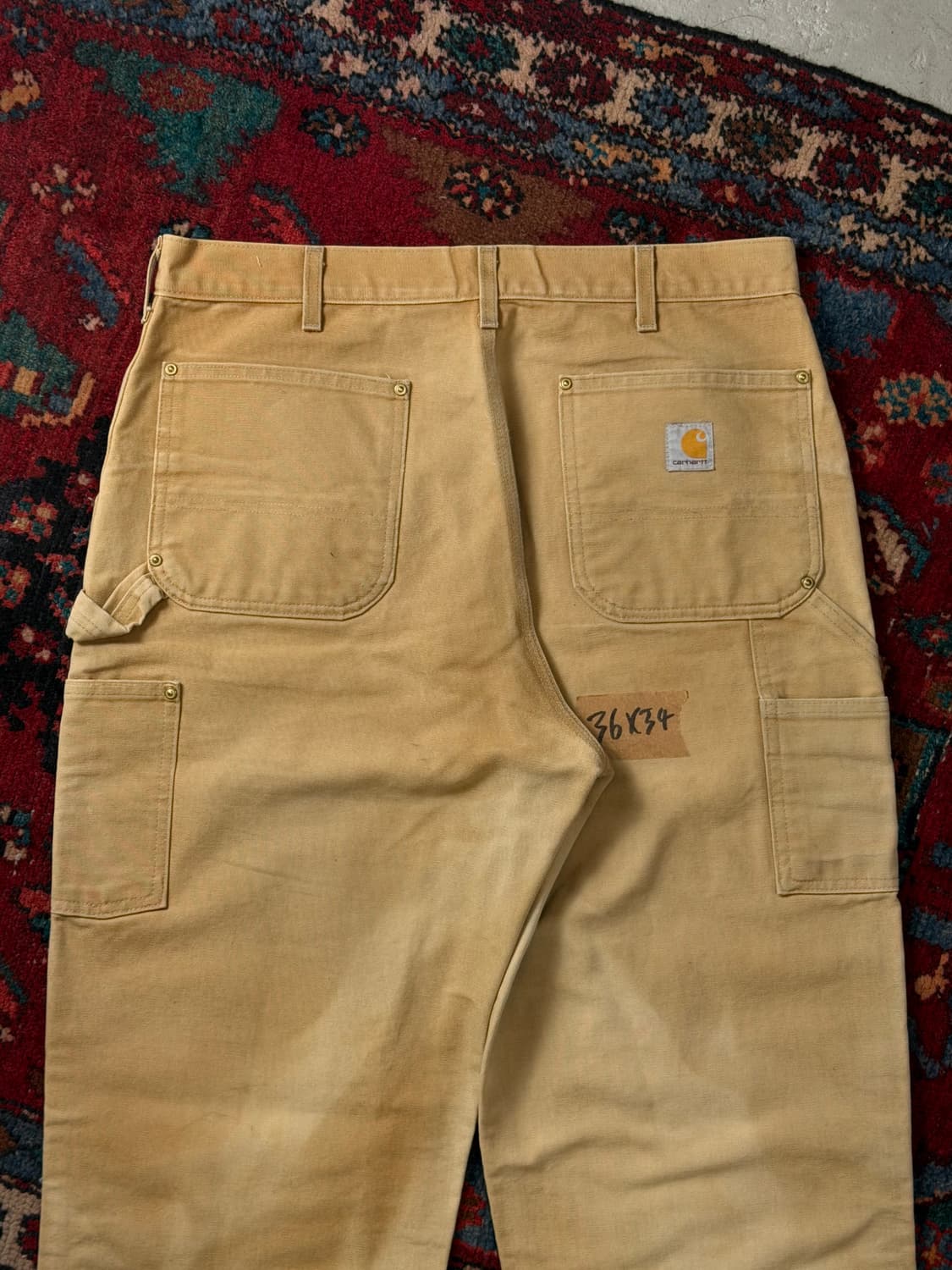 OG USA Made 칼하트 더블니 브라운 칼하트 B01 BRN 썩블니 상품이미지6