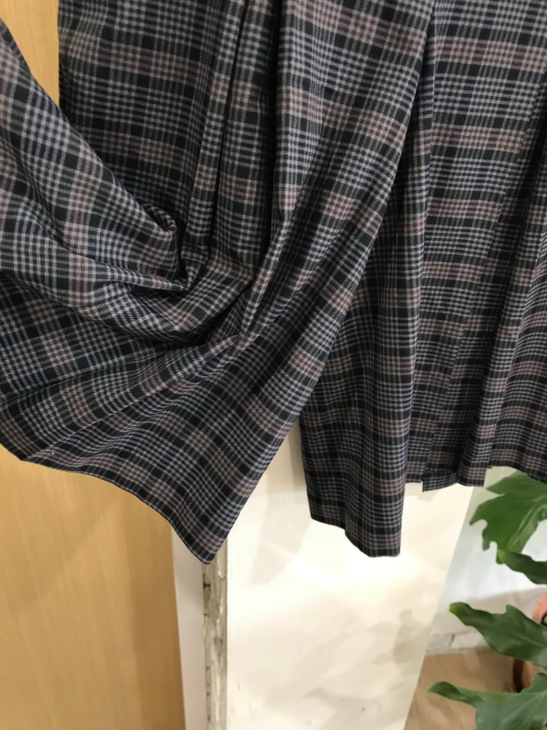 vintage check skirt pants  상품이미지6