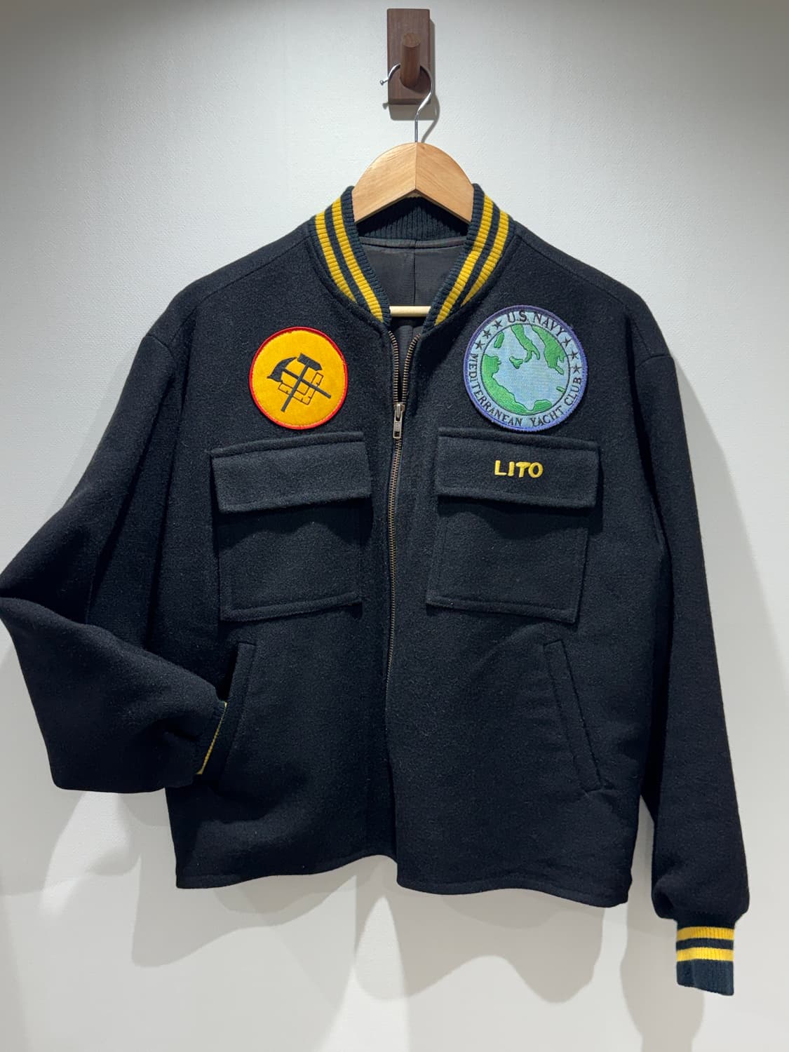 80s USN 수베니어 울 자켓 상품이미지1