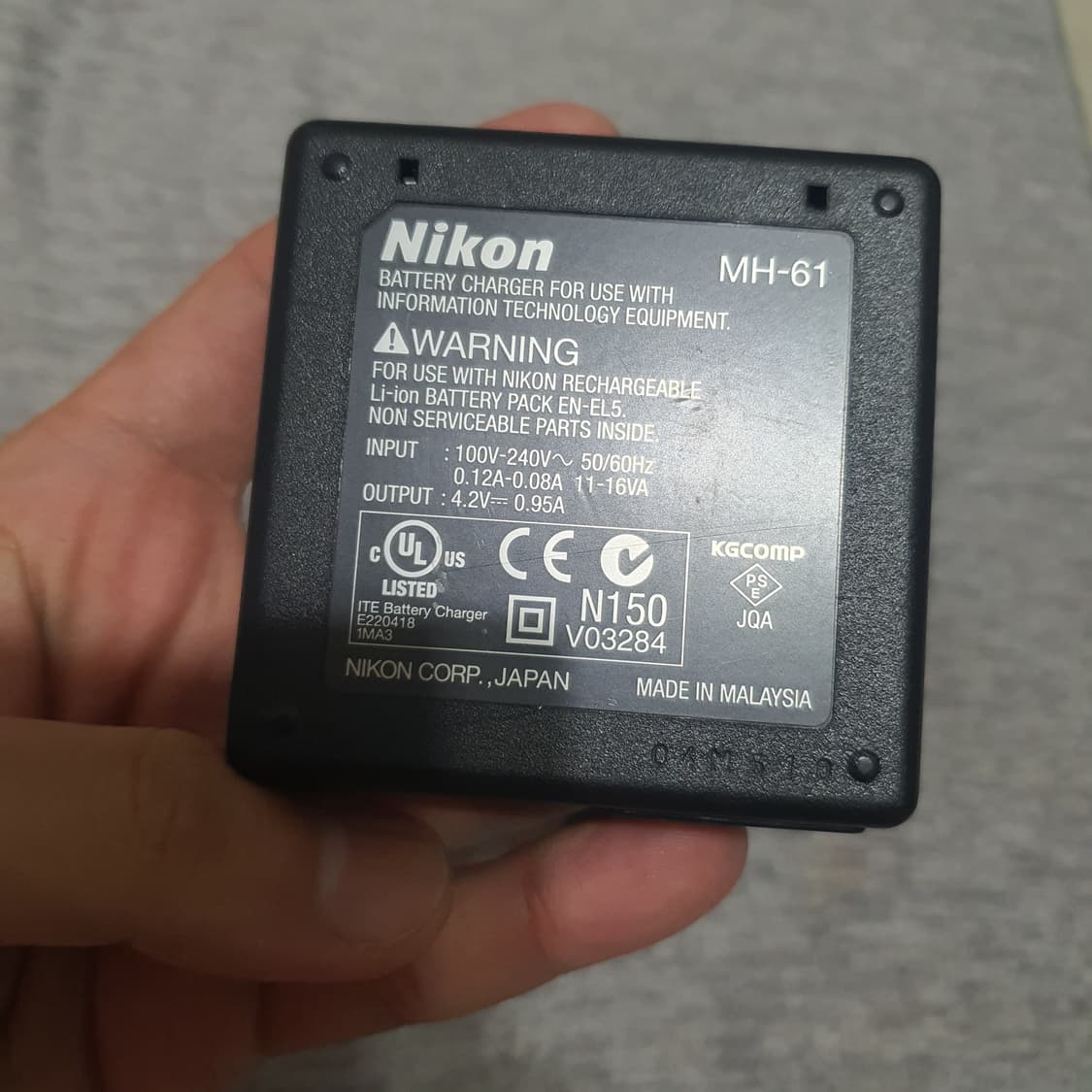 니콘 MH-61 디지털 카메라 충전기 상품이미지2