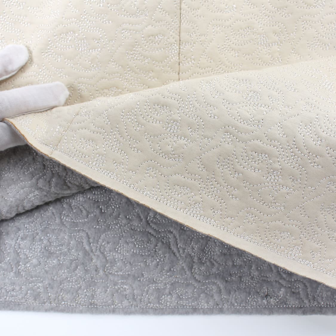 겐조 Kenzo 빈티지 자수 핀턱 H라인 아이보리 미디 스커트 치마 상품이미지3