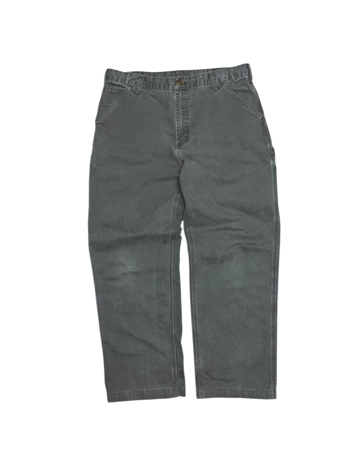 칼하트 b11 모스그린 싱글니 카펜터 워크 팬츠 상품이미지4