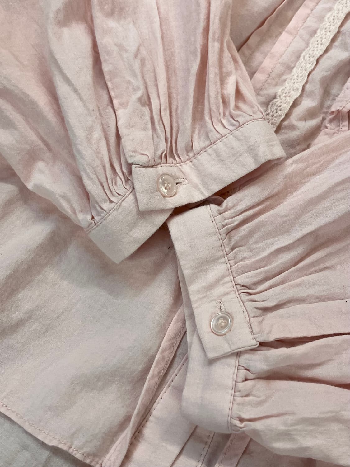 빈티지 프릴 블라우스 핑크 #csz4021 상품이미지5