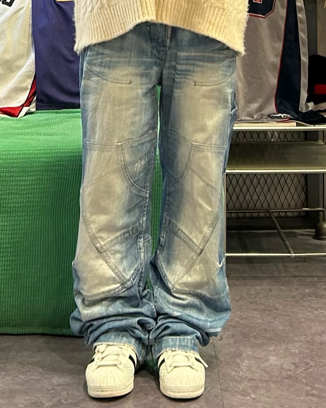 Pocket washing straight denim  상품이미지2