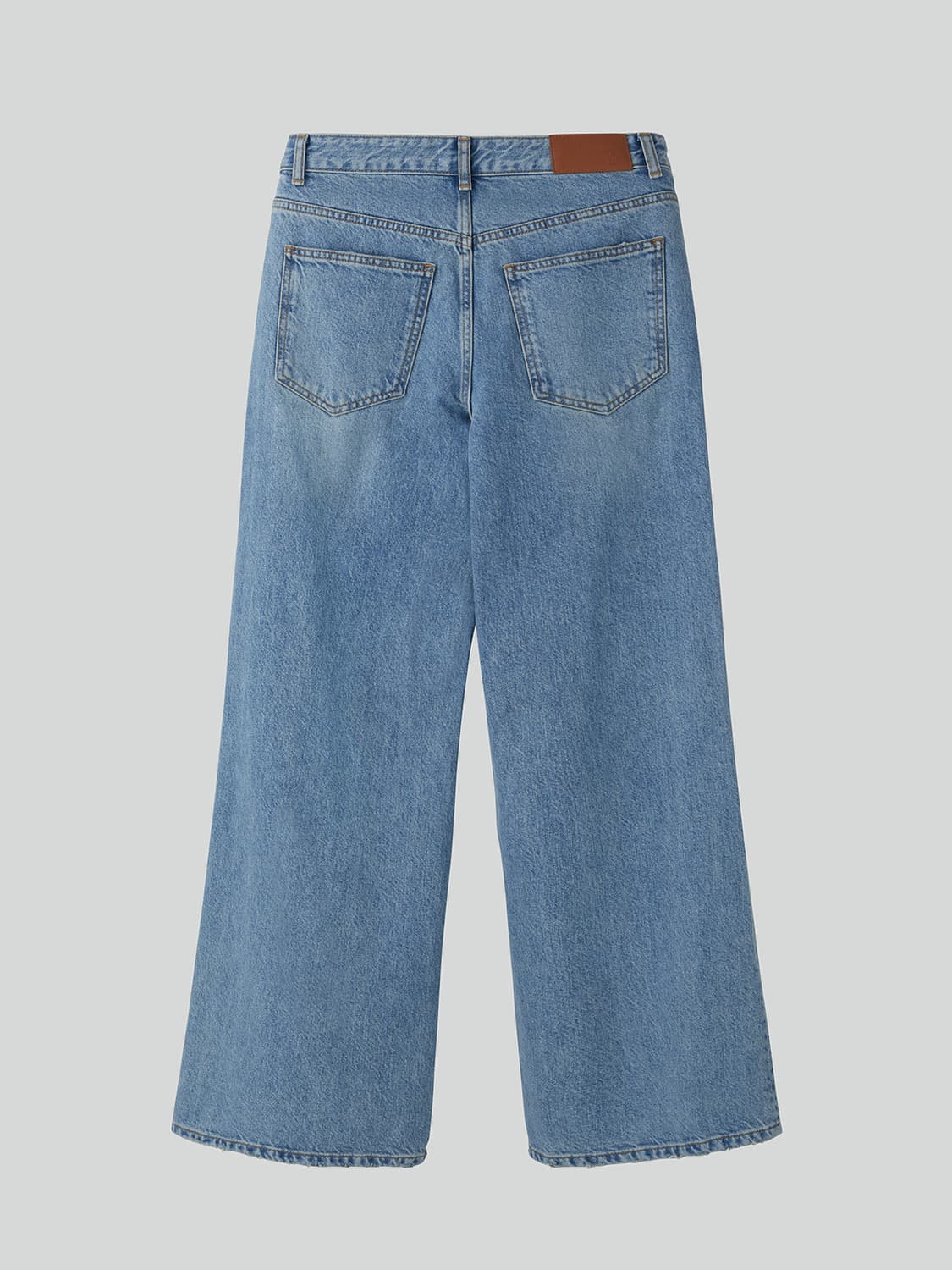 렉토 RECTO 루즈핏 플레어 와이드 데님팬츠 상품이미지6